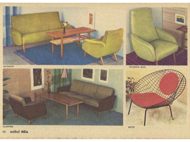 Scandinavian Style Ikea style in 1960 catalogue. 