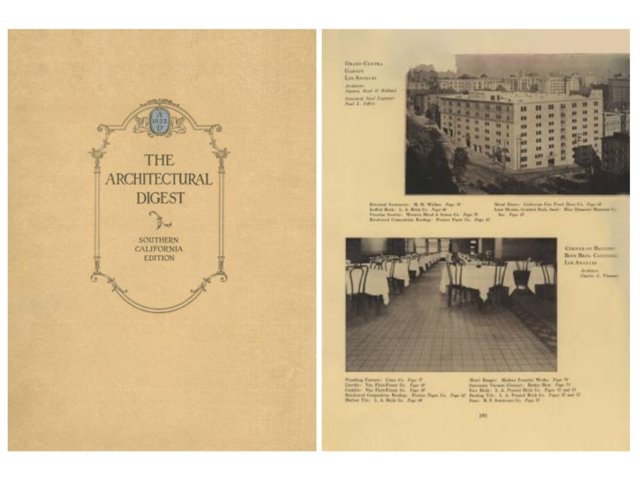 An architectural digest archive from January 1922 around architecture and design. 