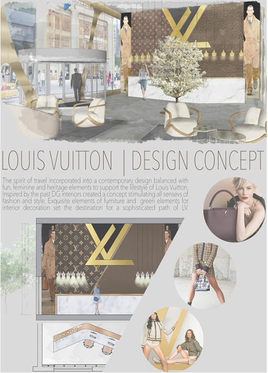 A design concept based on Louis Vuitton. 
